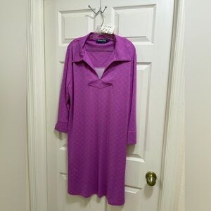 NWOT Banana Boat pink purple dress XXL UPF